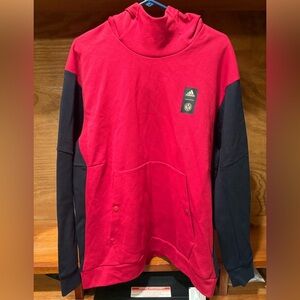 Atlanta United FC Soccer Hoodie Mens XL Red Black Logo Athletic Adidas